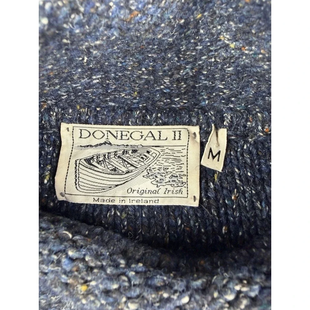 Vtg Donegal II Original Irish Sweater Men’s M  Ireland Fisherman Chunky Knit